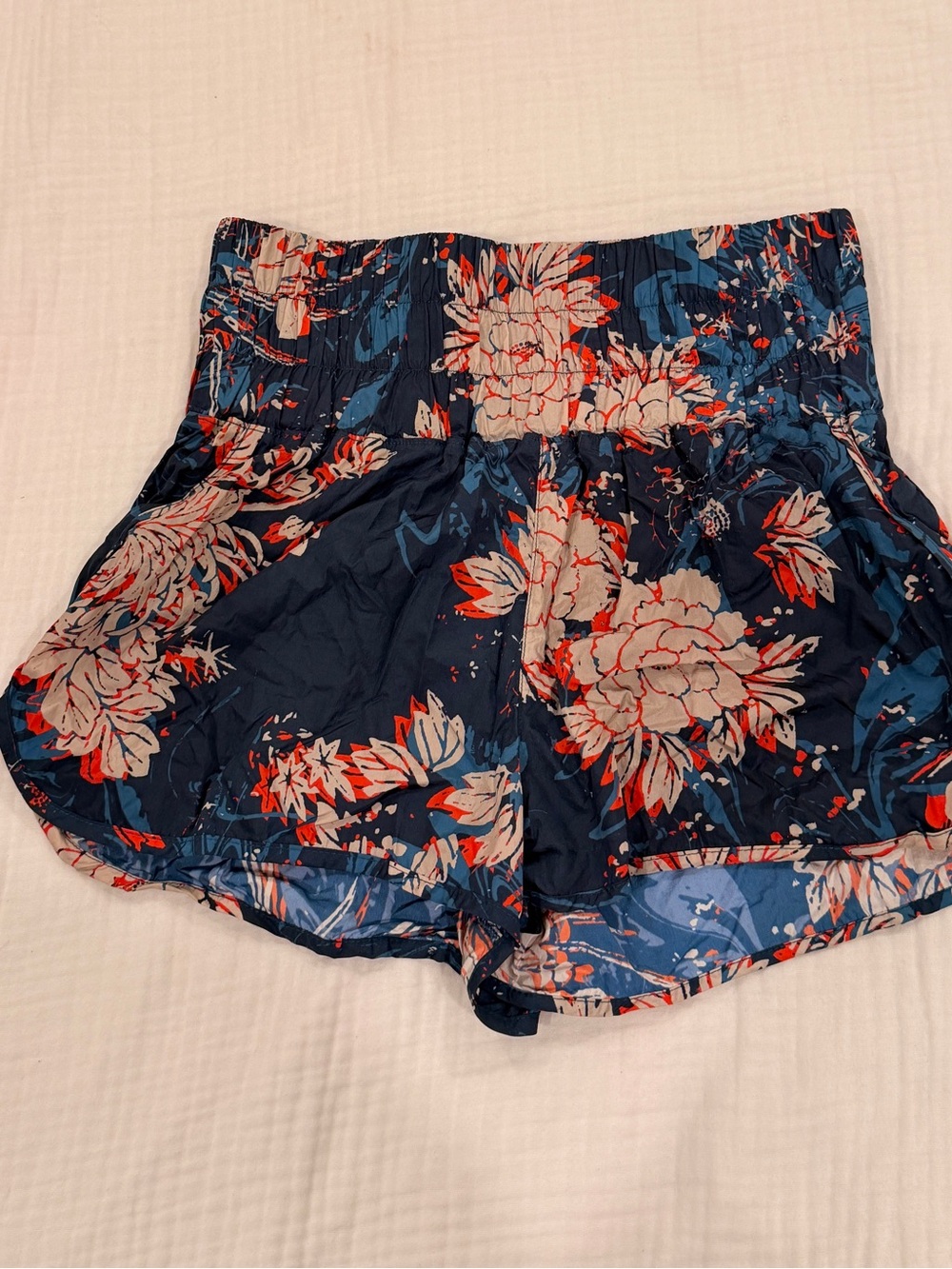 Women’s Free People Teal Floral Boxing Shorts